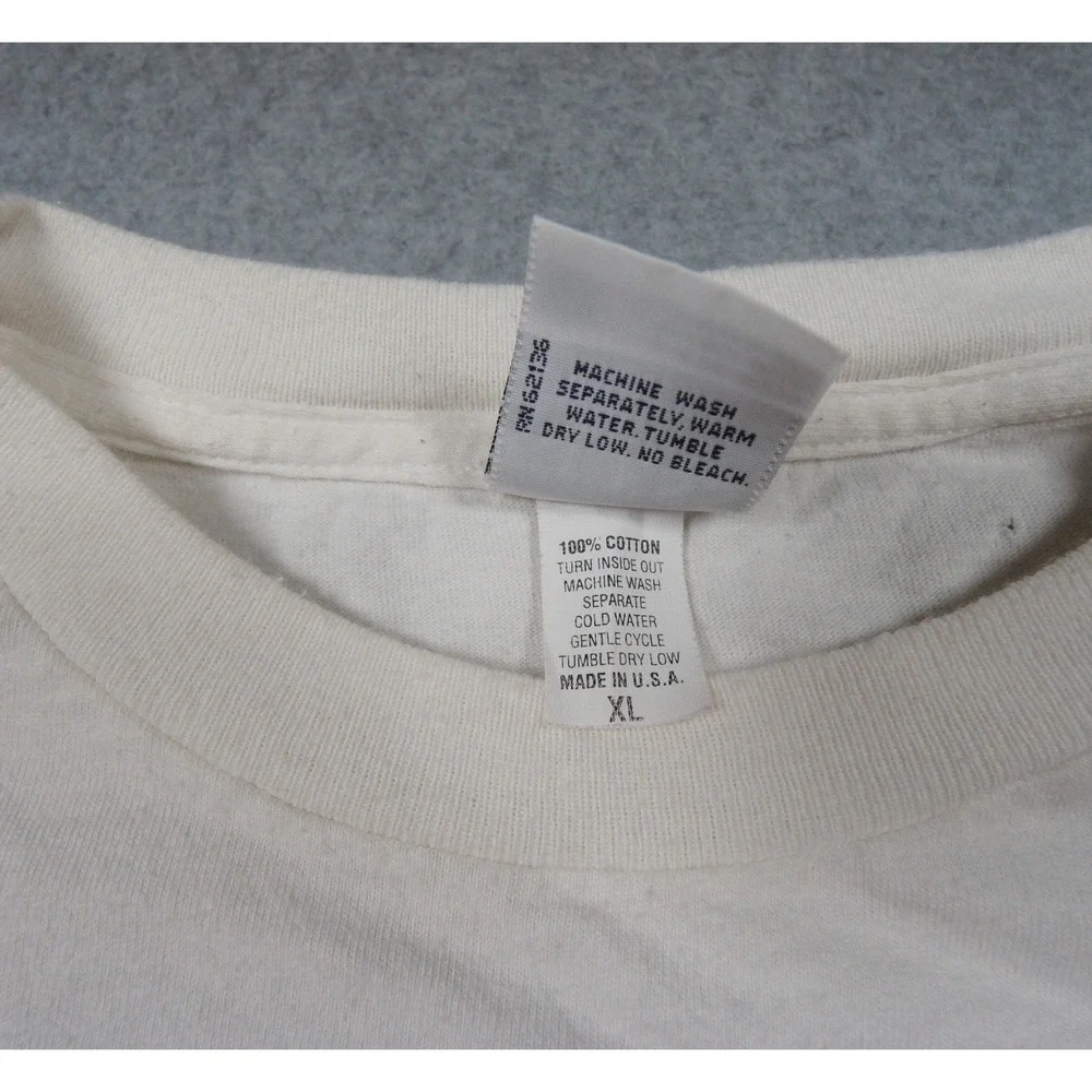 Vintage Guess Shirt Mens XLarge White 90s Graphic Tee Short Sleeve 1995 USA Made - Picture 7 of 10